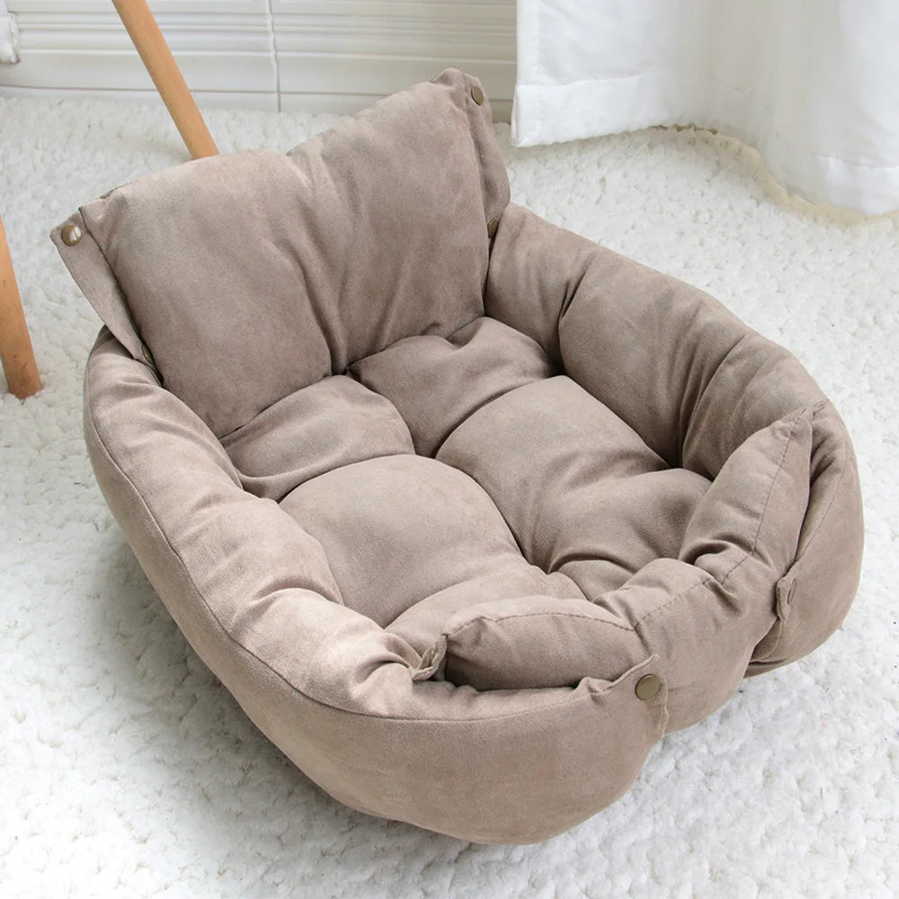 3-in-1 Dog and Cat Bed Mat - Soft Winter Sofa Nest