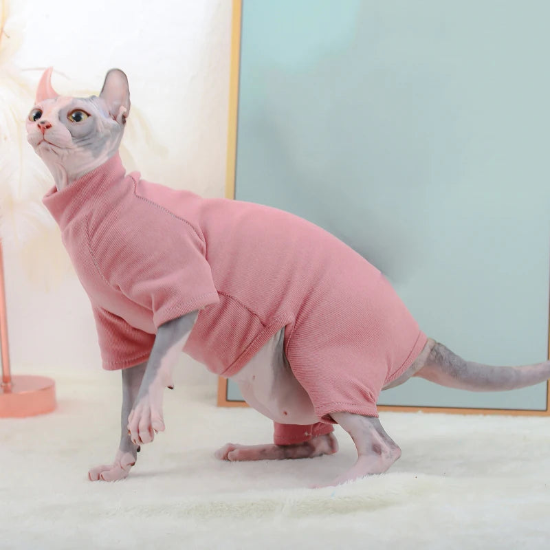 Warm Cotton Sphynx Cat Hoodie - Fleece Sweatshirt Vest
