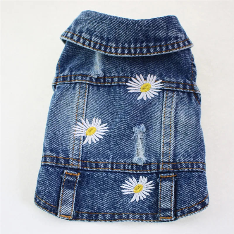Casual Cat Denim Vest Jacket - Spring and Autumn Outfit