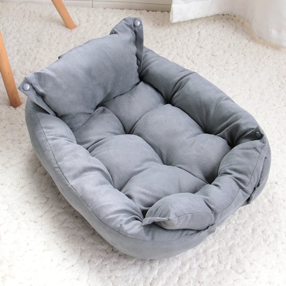 3-in-1 Dog and Cat Bed Mat - Soft Winter Sofa Nest