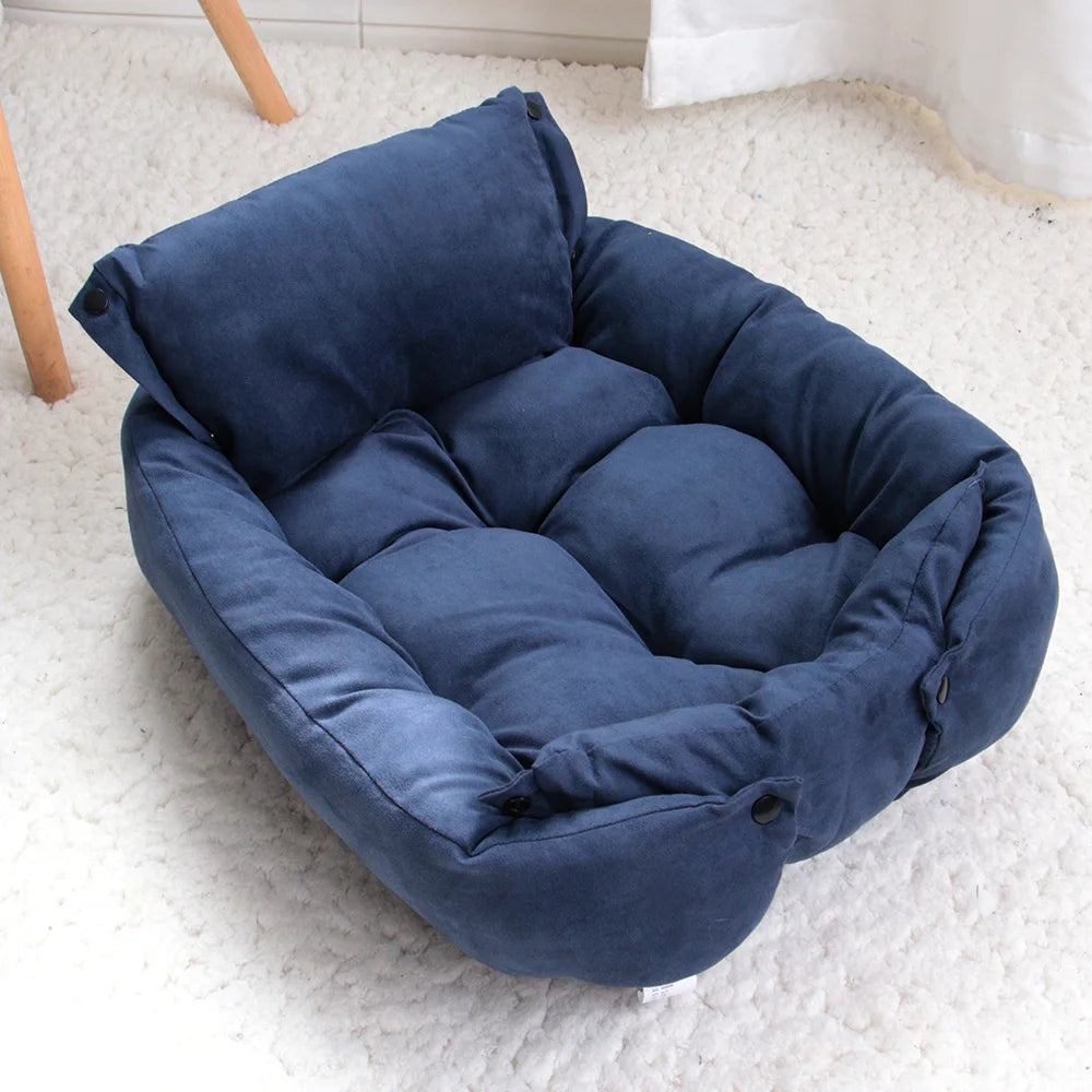 3-in-1 Dog and Cat Bed Mat - Soft Winter Sofa Nest