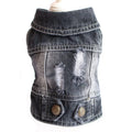 Casual Cat Denim Vest Jacket - Spring and Autumn Outfit