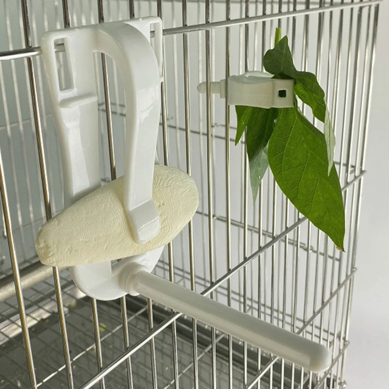 Plastic Bird Food Holder Clip for Fruit and Cuttlefish Bone