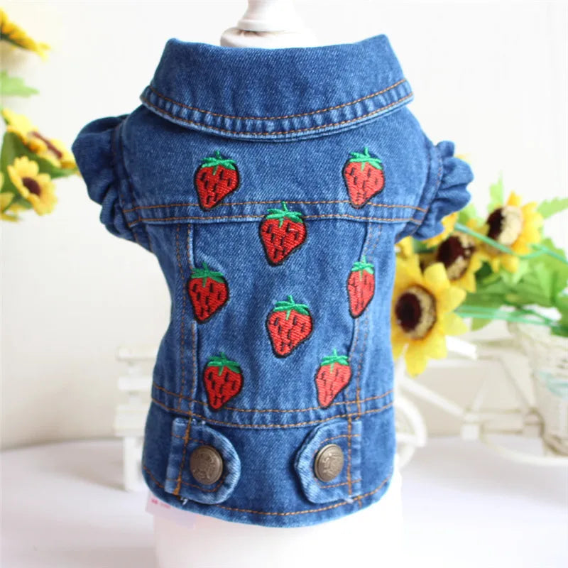 Casual Cat Denim Vest Jacket - Spring and Autumn Outfit