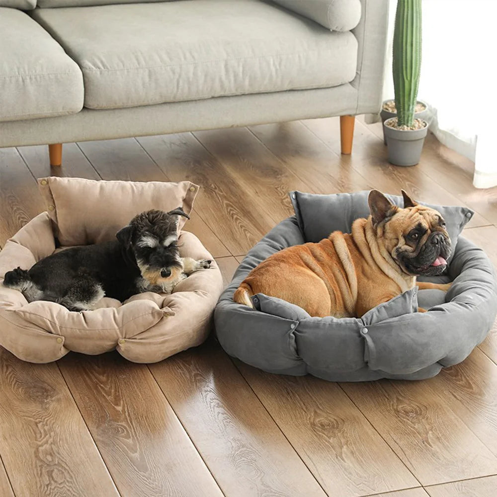 3-in-1 Dog and Cat Bed Mat - Soft Winter Sofa Nest