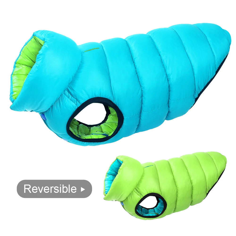 Reversible 3-Layer Waterproof Dog Vest - Warm Winter Coat