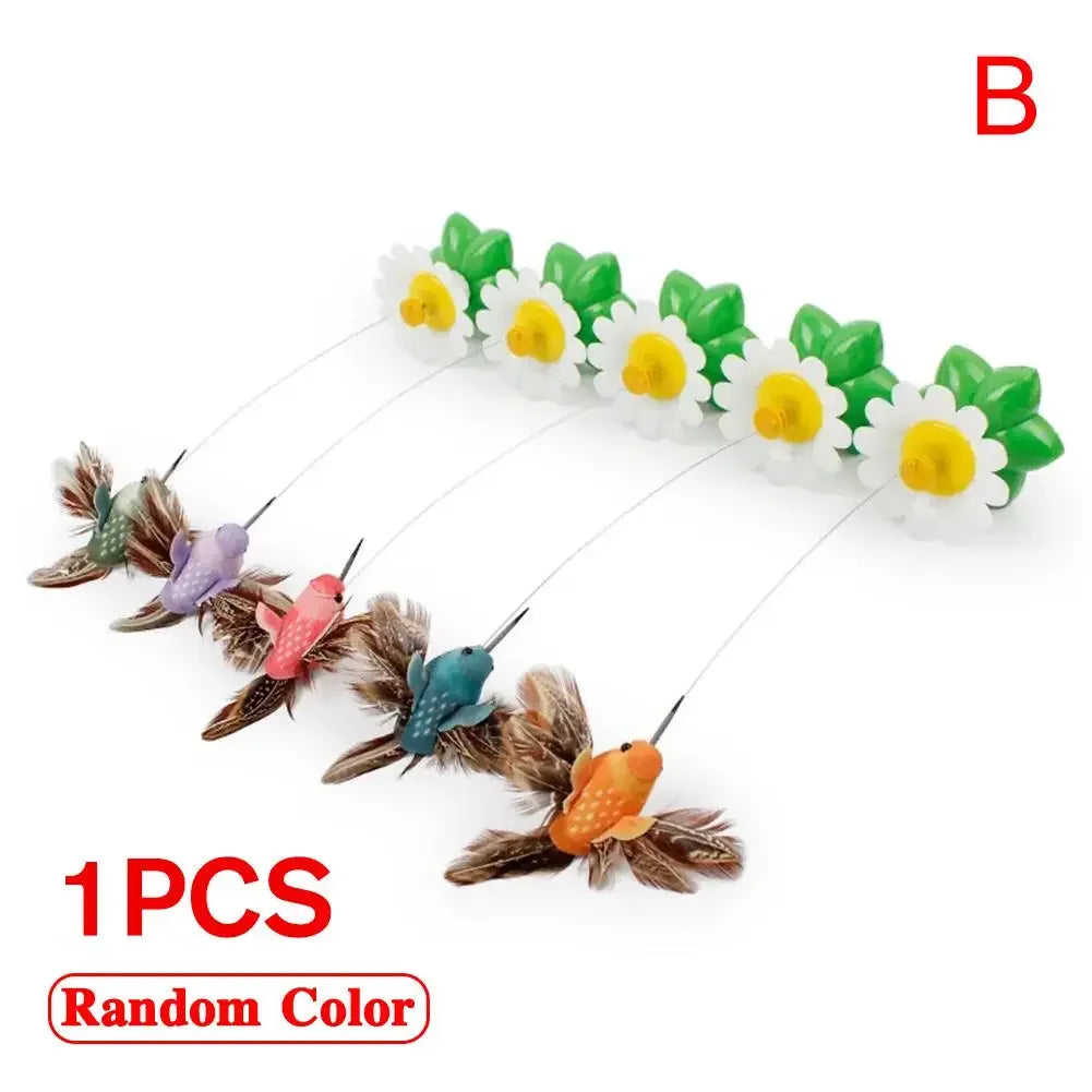 Electric Butterfly Cat Teaser Toy with Rotating Motion