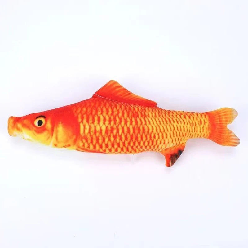 Soft Simulation Fish Kicker Toy for Indoor Cats