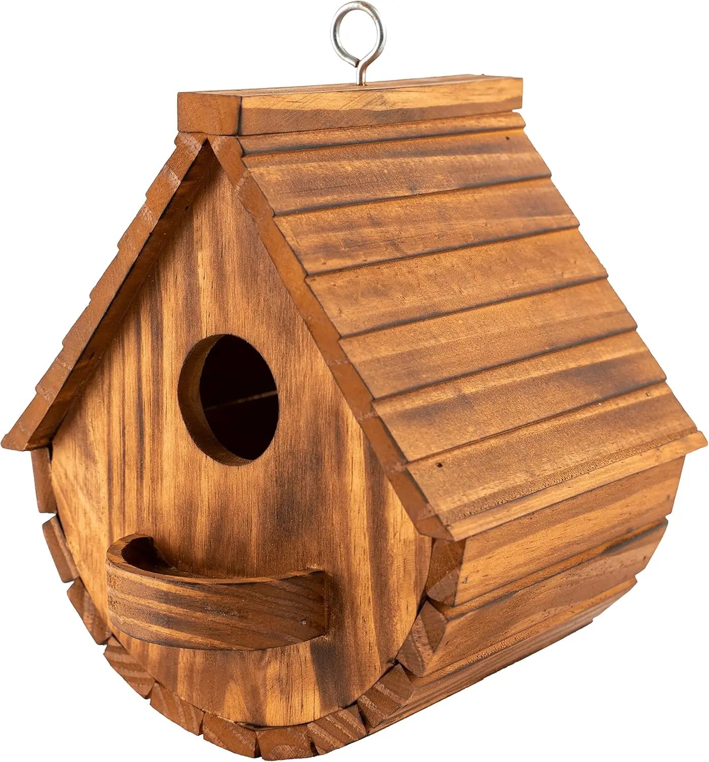 Wooden Outdoor Birdhouse for Bluebirds Finches and Cardinals