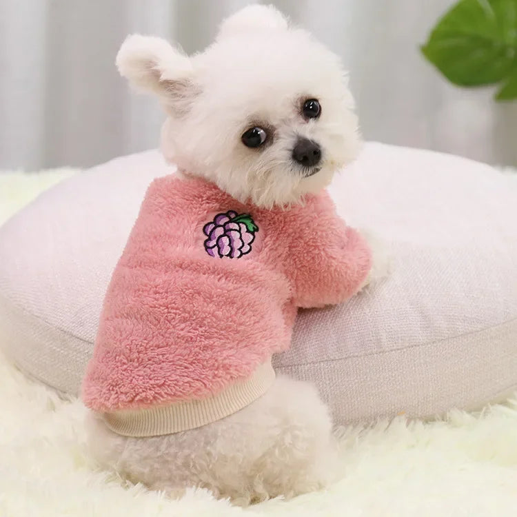 Fleece Small Dog Hoodie Coat - Chihuahua Puppy Outfit