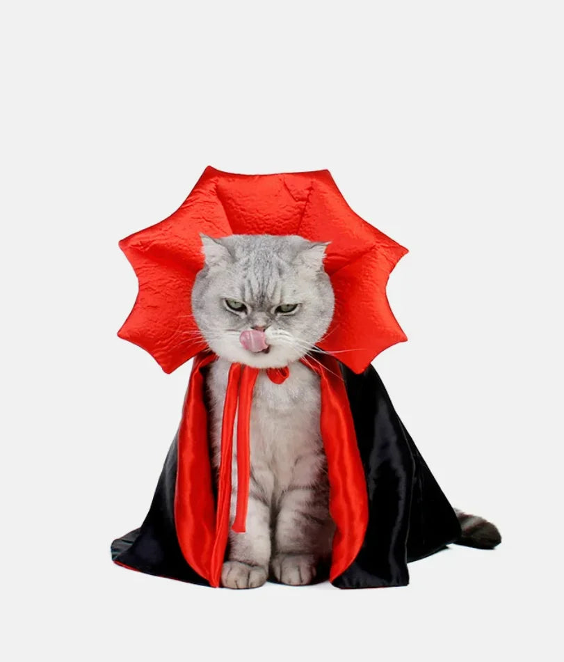 Vampire Cloak Pet Costume - Cute Halloween Outfit