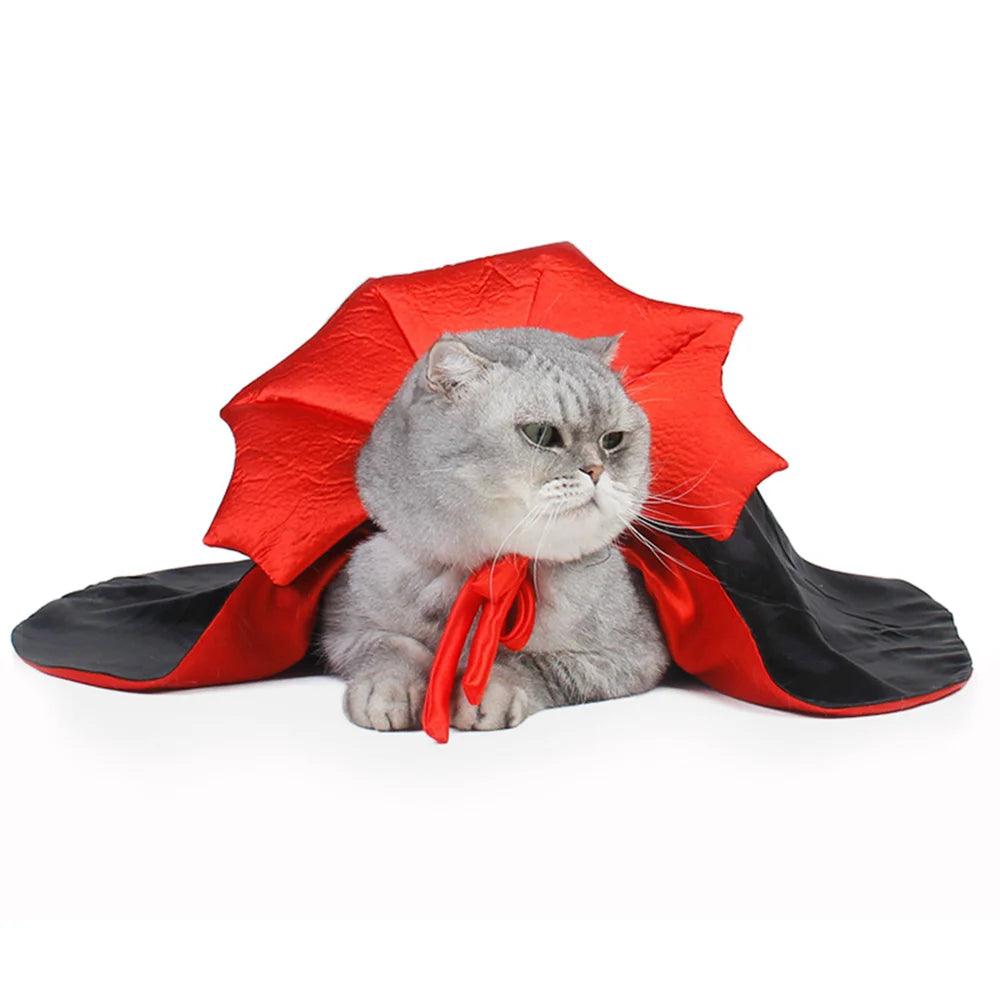 Vampire Cloak Pet Costume - Cute Halloween Outfit