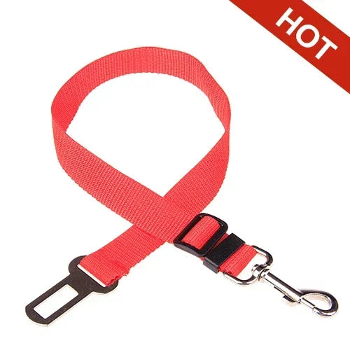 Adjustable Pet Car Seat Belt - Quick-Release Safety Lead
