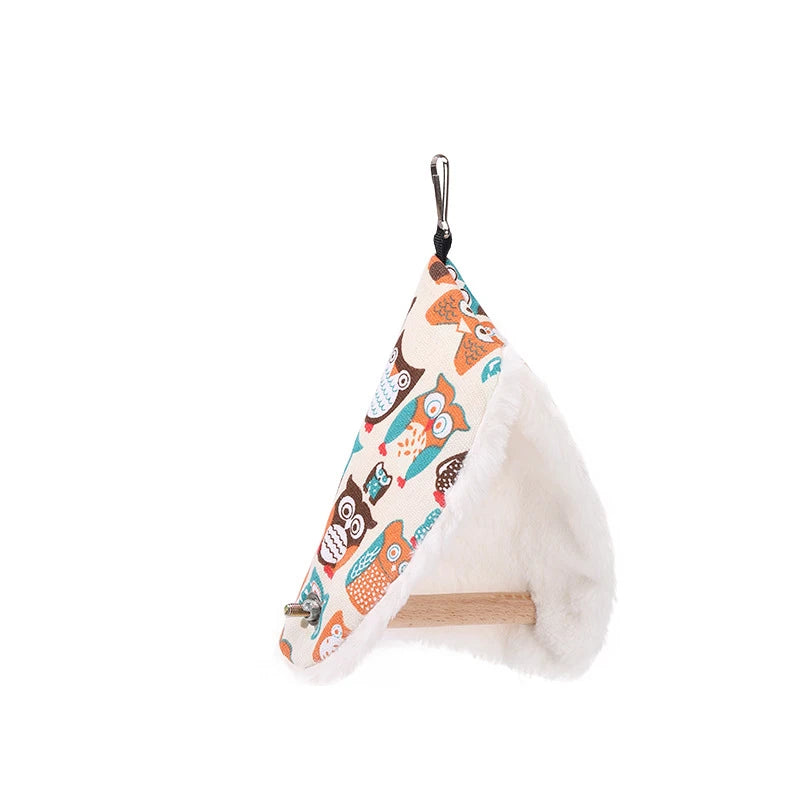 Soft Plush Bird Hammock Nest for Parakeets