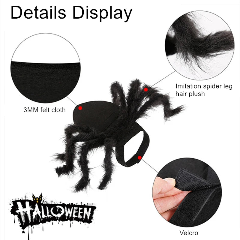 NONOR Spider Pet Costume - Funny Halloween Party Outfit