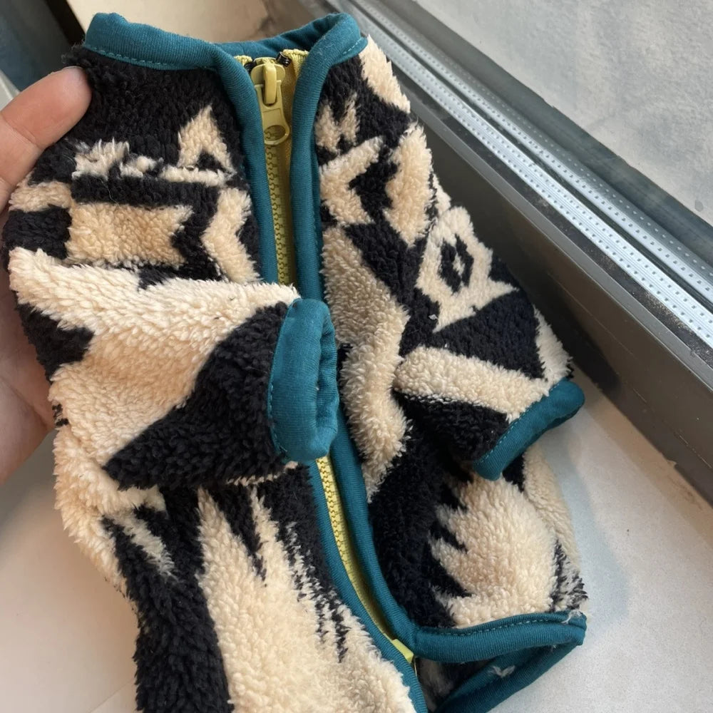 Warm Velvet Zipper Cat Jacket - Green Sphynx Coat