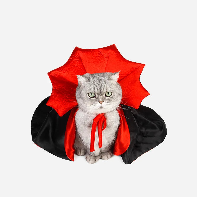 Vampire Cloak Pet Costume - Cute Halloween Outfit
