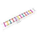 Multicolor 12-Step Wooden Bird Climbing Ladder Toy