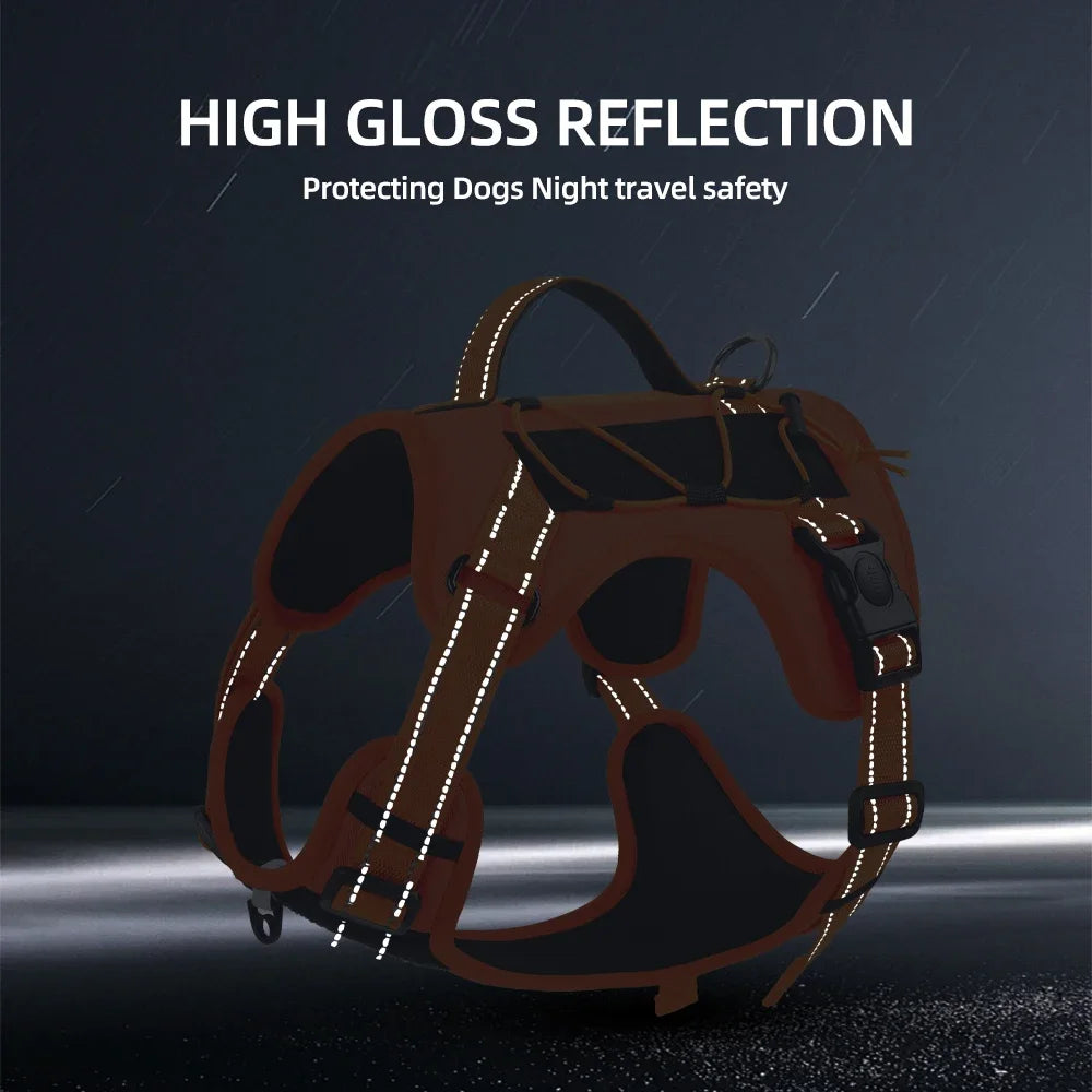 Reflective No-Pull Dog Harness - Adjustable Control Vest