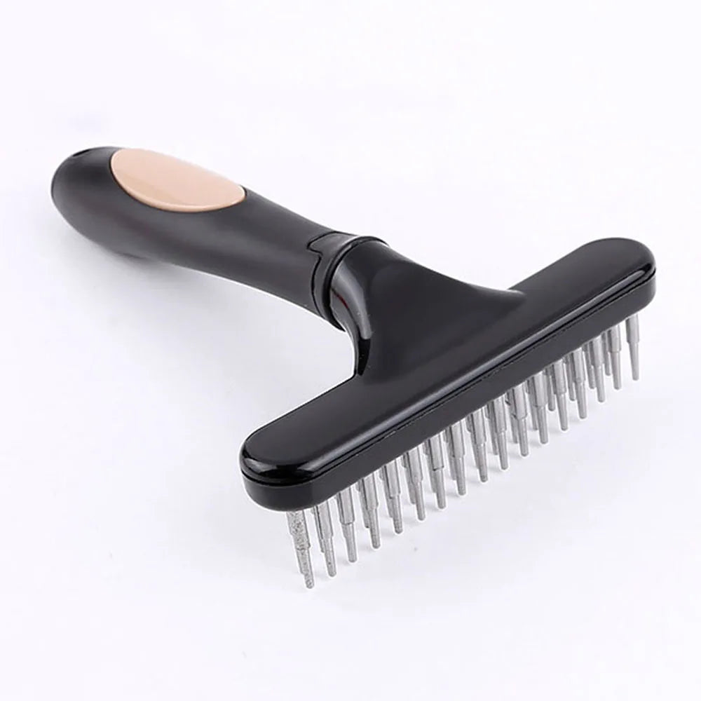 Stainless Steel Undercoat Grooming Rake for Dogs and Cats