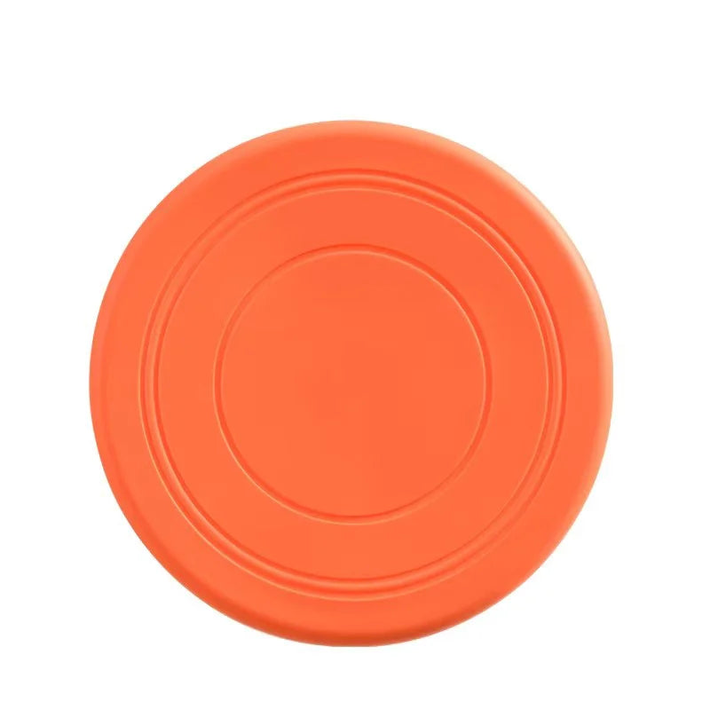 Chewable Rubber Dog Frisbee - Tear-Resistant Fetch Disc