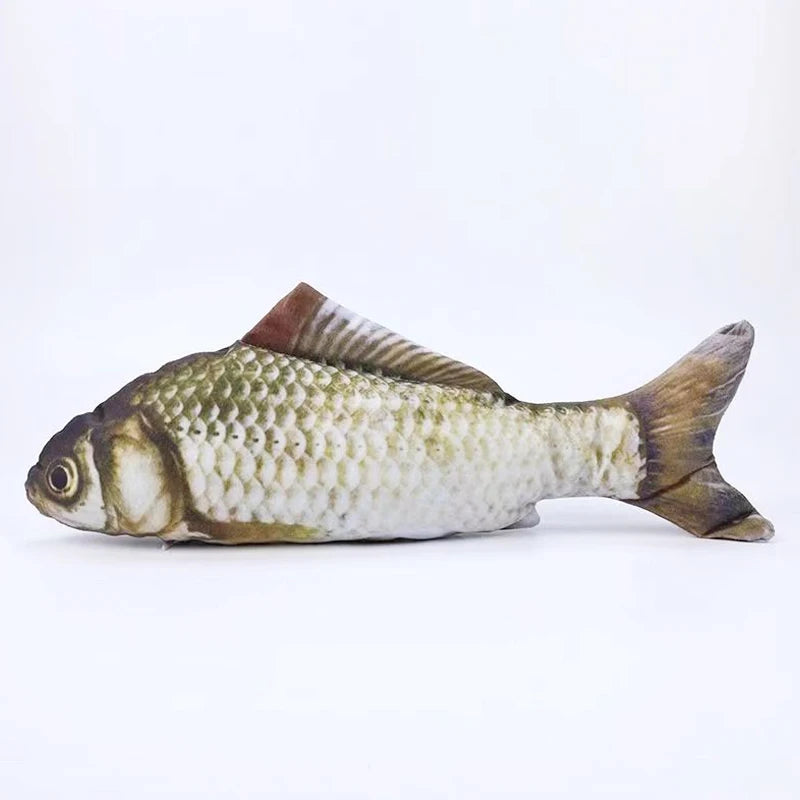 Soft Simulation Fish Kicker Toy for Indoor Cats