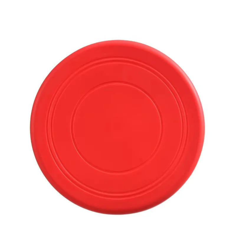 Chewable Rubber Dog Frisbee - Tear-Resistant Fetch Disc