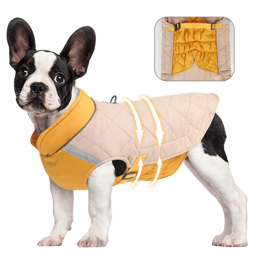 Waterproof Padded Winter Dog Vest Jacket - Small to Large Dogs