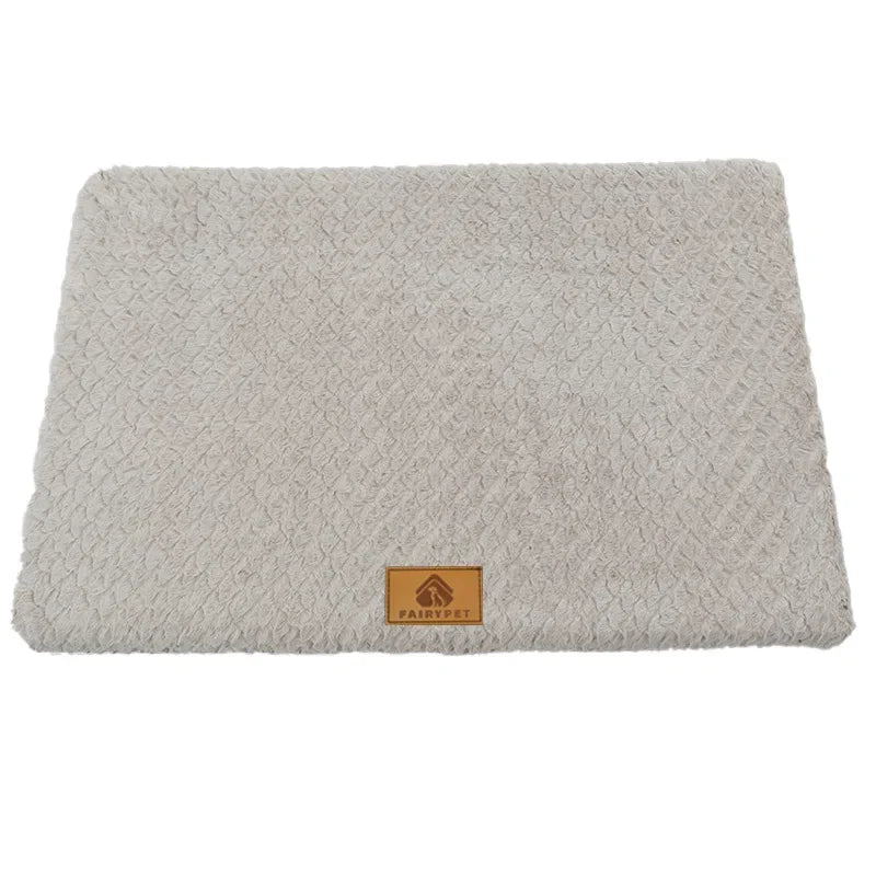 Memory Foam Orthopedic Dog Bed - Washable Faux Fur Cover
