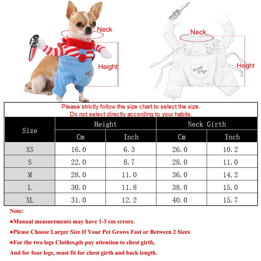 Funny Halloween Dog Costume with Adjustable Fit