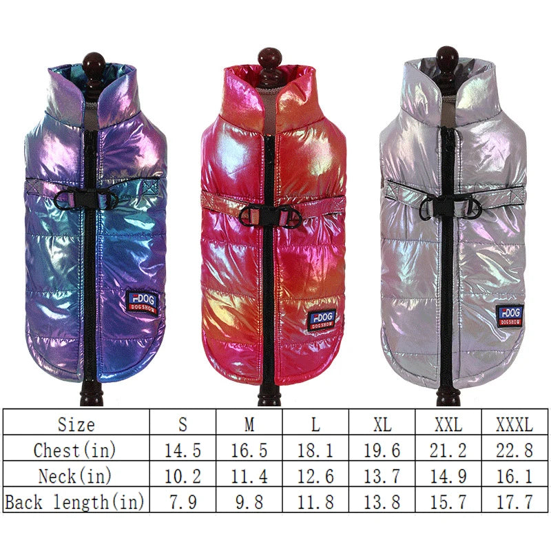 Rainbow Gradient Dog Vest - Autumn and Winter Coat