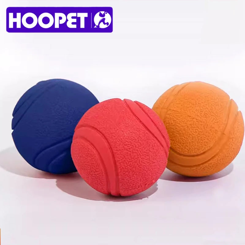HOOPET Bite-Resistant Rubber Dog Ball Toy - S-XL
