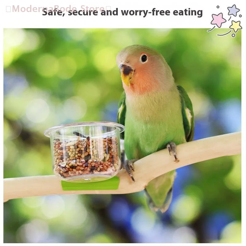 Clip-On Parrot Food and Water Bowl for Small Cages