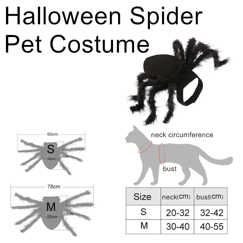 NONOR Spider Pet Costume - Funny Halloween Party Outfit