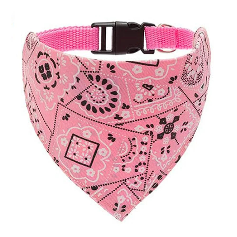 Adjustable Dog Bandana Scarf Collar for Everyday Style