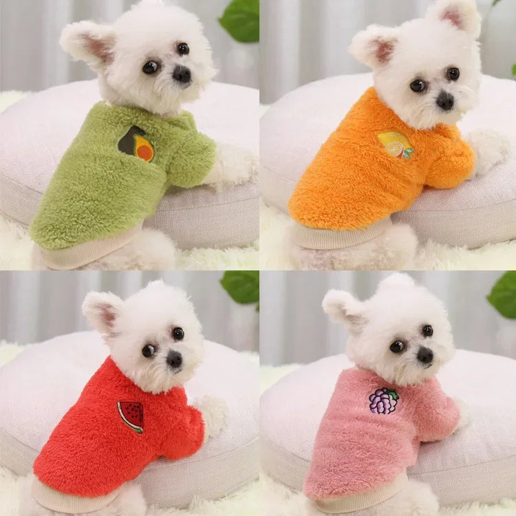 Fleece Small Dog Hoodie Coat - Chihuahua Puppy Outfit