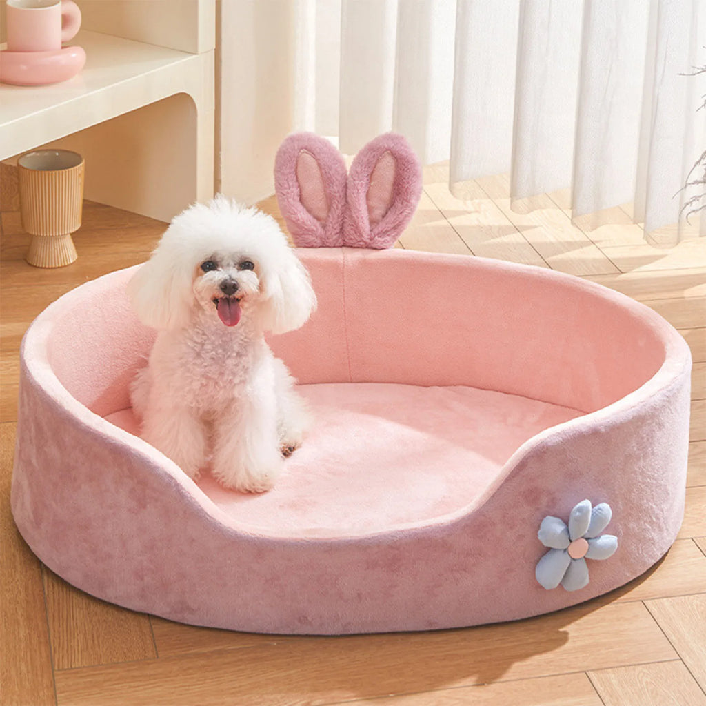 Detachable Washable Pet Bed - Soft Four-Season Sleeper