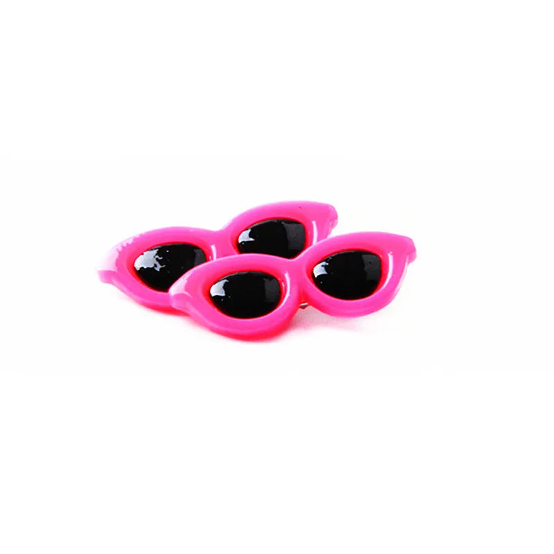 Cute Heart Sunglasses Pet Hair Clips for Dogs and Cats - 1pc/2pcs