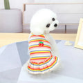 Ruffle Striped Pet Skirt Vest - Spring and Summer Outfit