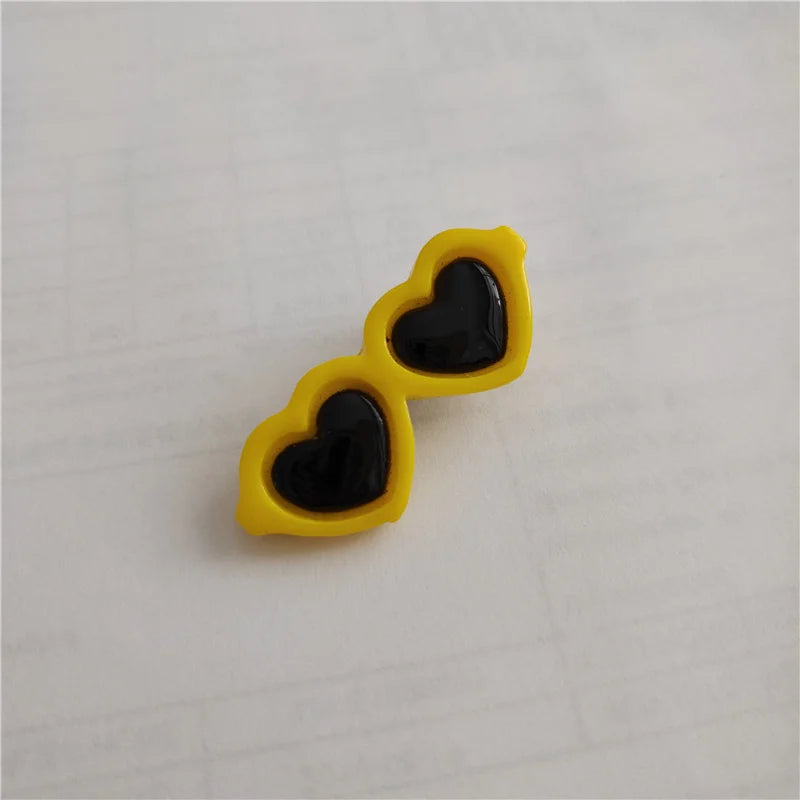 Cute Heart Sunglasses Pet Hair Clips for Dogs and Cats - 1pc/2pcs
