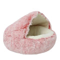Soft Plush Cat Cave Bed with Cover - 40cm Warm Nest