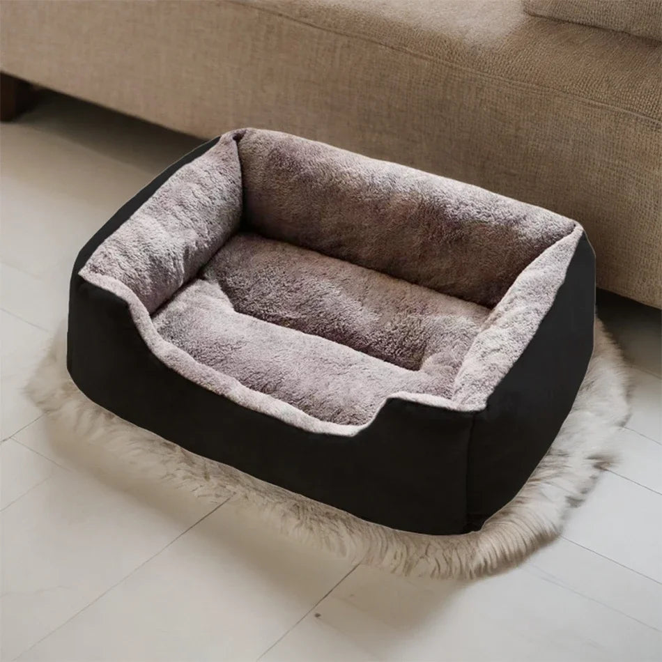 Plush Cat and Dog Cushion Bed - Breathable Basket Mat