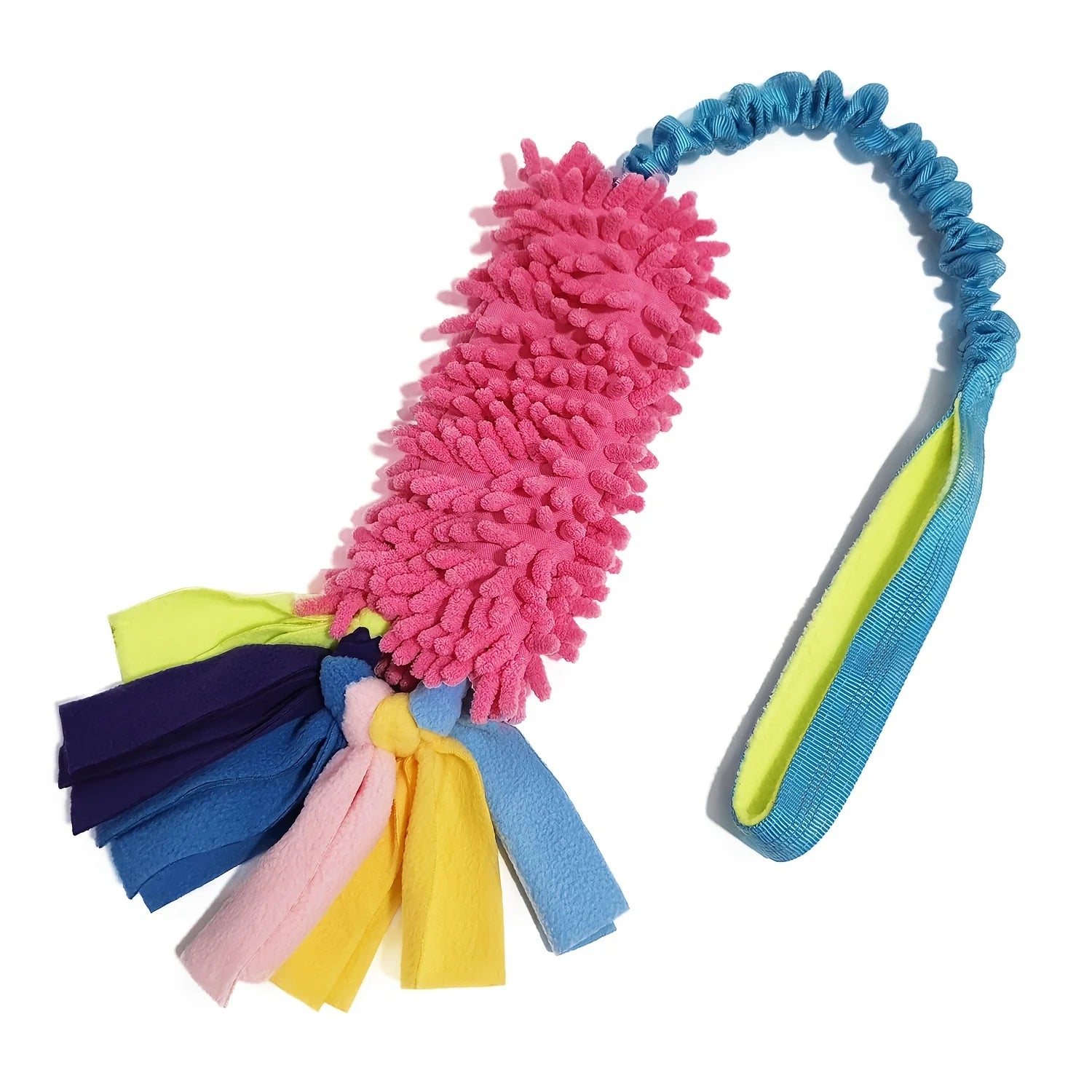 Plush Rope Dog Chew Toy with Sturdy Pull Handle
