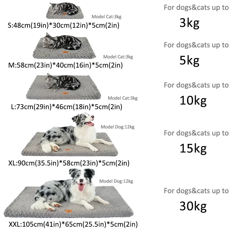 Memory Foam Orthopedic Dog Bed - Washable Faux Fur Cover