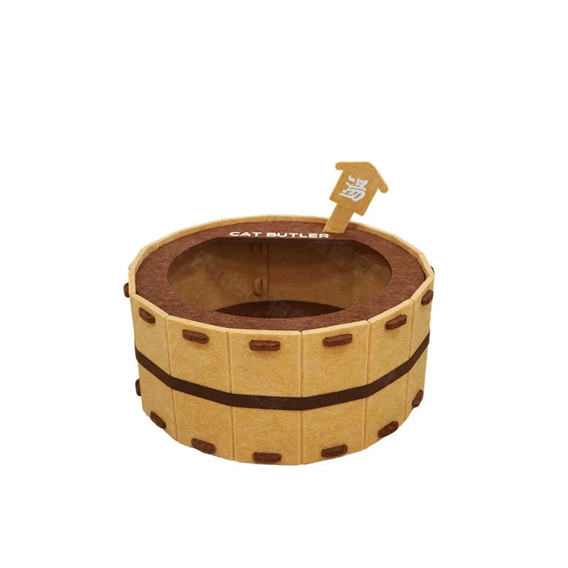 Semi-Enclosed Felt Cat House - Four-Season Pet Nest