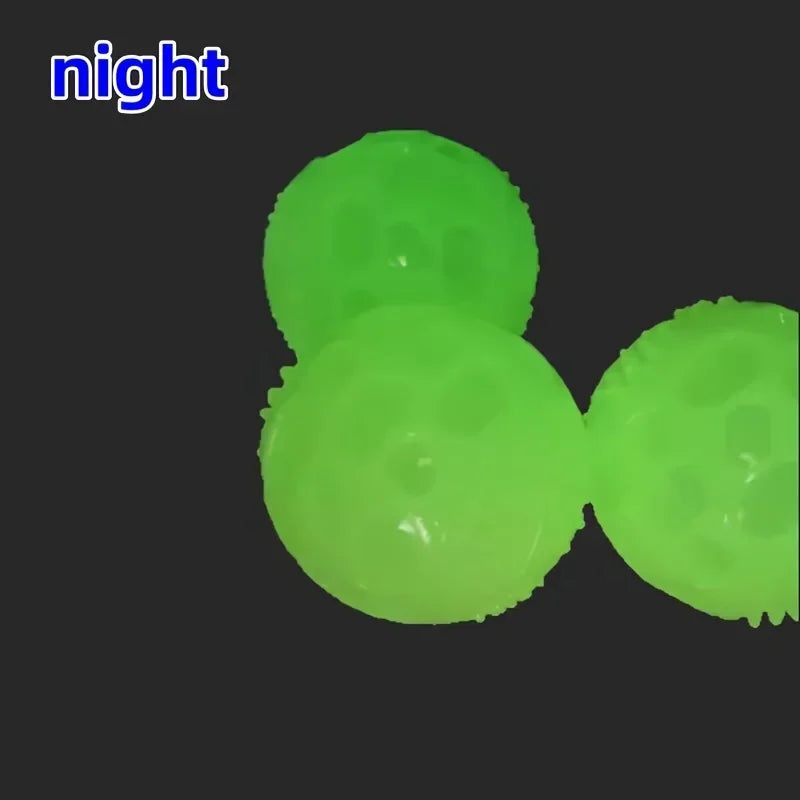 Glow-in-the-Dark Squeaky Dog Ball - TPR Chew Toy