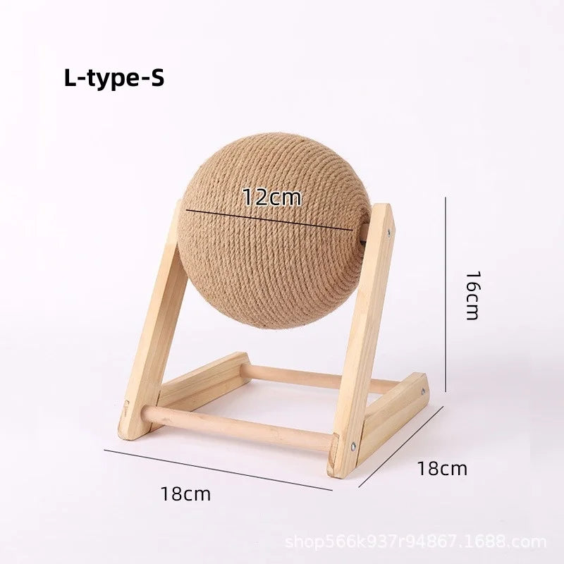 Sisal Rope Cat Scratching Ball Board for Paw Care