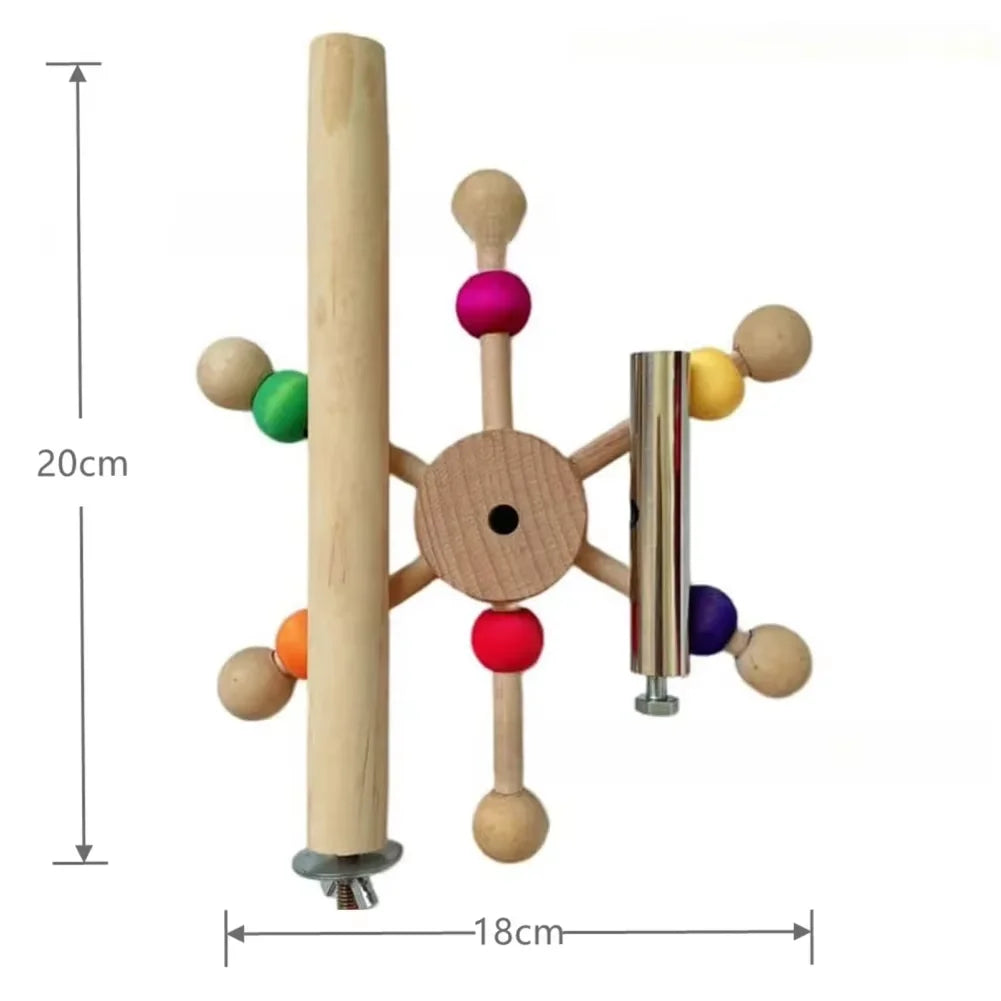 Parrot Foraging Bite Toy Set with Woven Paper Tubes