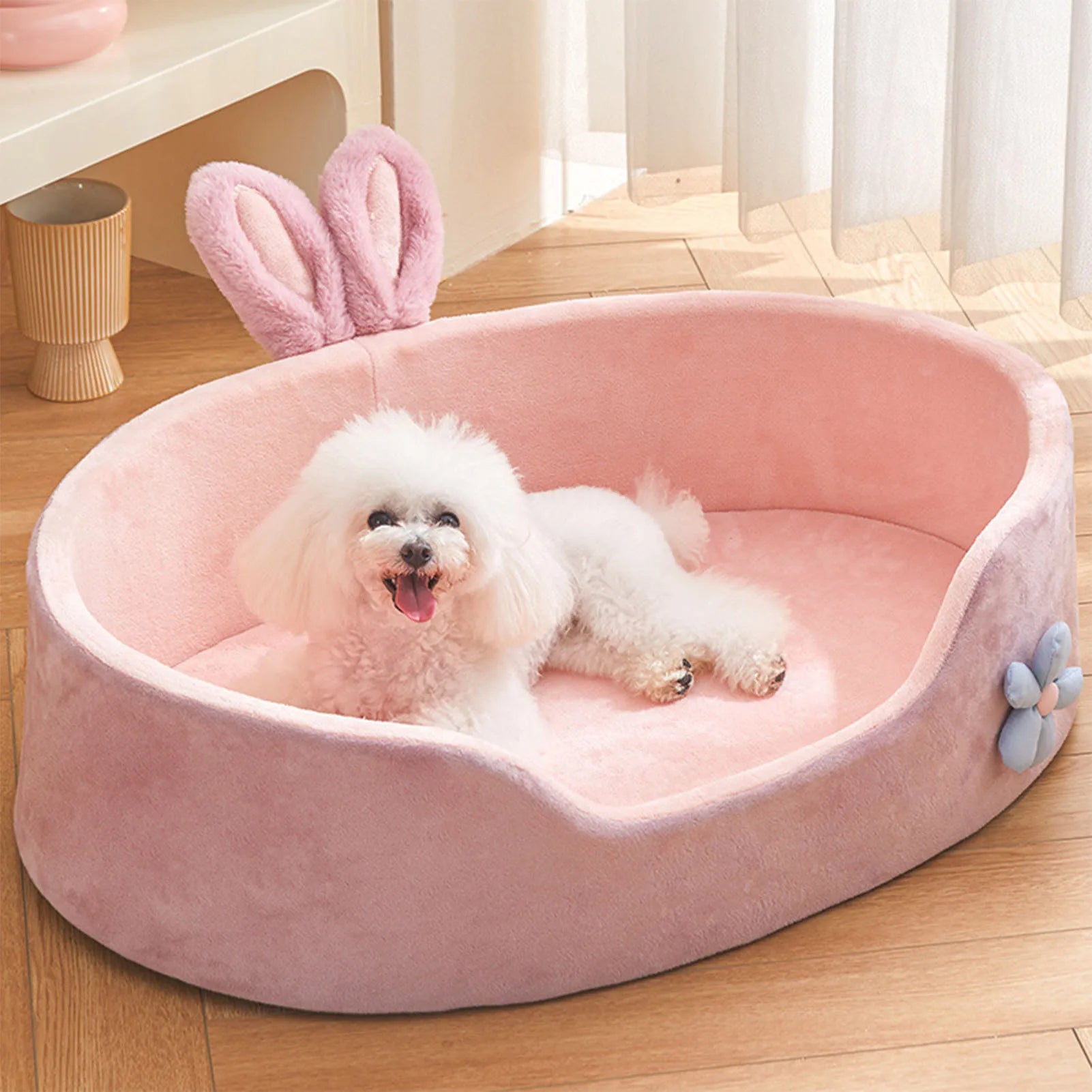 Detachable Washable Pet Bed - Soft Four-Season Sleeper