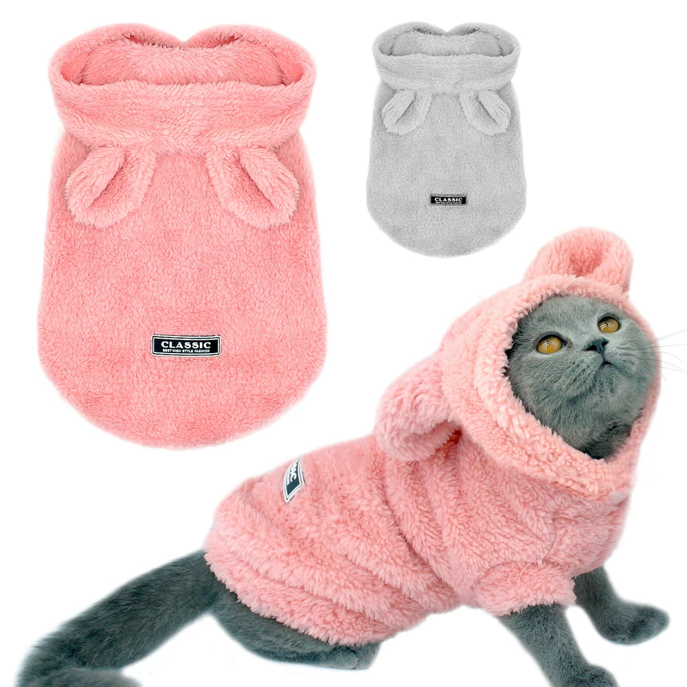 Warm Pink Pet Coat Jacket - S-2XL Winter Outfit